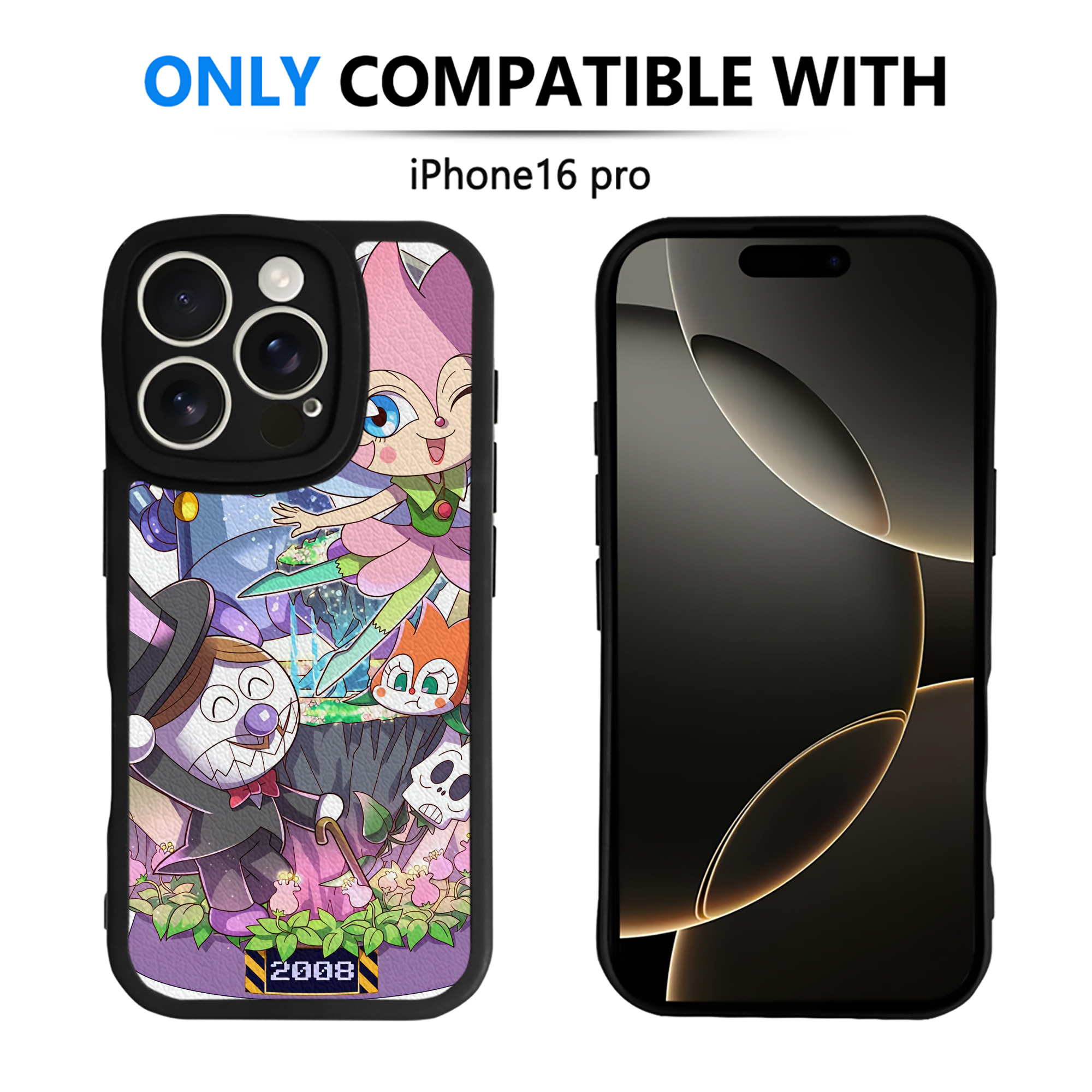（画像用） アンパンマン Anpanman 【iPhone 16シリーズ対応】シリコンスマホケース（レザー調） 材質：シリコン